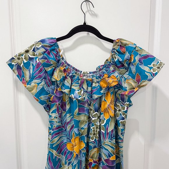 Hilo Hattie Hawaii Women's Multi Floral Maxi Dress - Picture 3 of 12